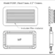 PG Grille Return Air w/Mounting Frame & Filter 10X8 White Plastic PG10X8RF