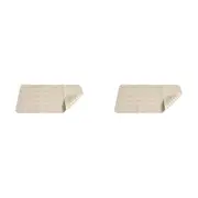 2PK Immerse Bathroom Large 340x580mm Shower Slip Resistant Bathmat Rubber White