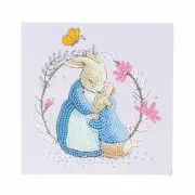 Peter Rabbit And Mum Card Kit - 18x18cm - Craft Buddy