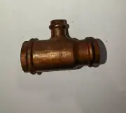 Viega 1 1/4" x 1" x 1/2" Propress Copper Tee