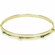 Ludwig L1410BB 14" Die Cast 10-Lug Batter Side Snare Drum Hoop, Brass Plated
