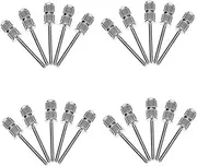 GANAZONO 20Pcs Nail Drill Bits with Mandrel Durable Sanding Bands for Manicure and for Nail Salons and DIY Nail Art