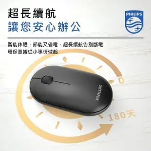 【Philips 飛利浦】SPK7354 無線雙模藍牙滑鼠