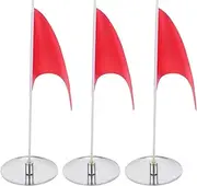 NOLITOY Stainless Steel Green Flagpole Golf Training Aid with Cup for Perfect Putting Practice