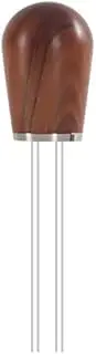XhWser Coffee Cloth Powder Needle 4 Needles red Noble Pine Powder Needle 0.7mm Clump Disperser, Stirring Pine Powder Needle 304 Stainless Steel Needle Type Powder Distributor, Black