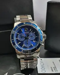 在飛比找Yahoo!奇摩拍賣優惠-MOVADO Series 800 藍色面錶盤 銀色不鏽鋼錶