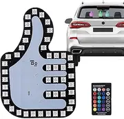 Funny Gesture Light, Car Finger Light with Remote Control | Car Gadgets & Driving Rage Signs with Remote Control - 3 Rechargeable Gestures Light for Car Truck