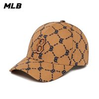 在飛比找momo購物網優惠-【MLB】可調式硬頂棒球帽 MONOGRAM系列 波士頓紅襪
