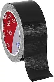 uxcell 1.8"x0.007" Bookbinding Tape, 22 Yard Cloth Bookbinding Repair Tape Book Binding Tape Self Adhesive for Repairing Old Books, Black