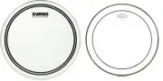 Remo Pinstripe Clear Drumhead - 12 inch + Evans TT12ECR Value Bundle