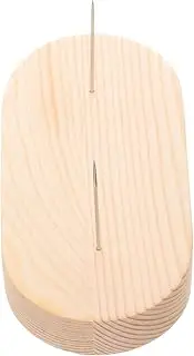 CIMAXIC Doll Holder Stand Metal Needle Wood Base Multi-Functional Doll Display Rack