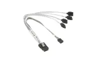 Supermicro CBL-0118L-03 Internal MiniSAS to 4 SATA 23cm with Sideband 25cm Cable