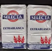 4X SELECTA HARINA EXTRA BLANCA FLOUR - 4 BOLSAS 1 KILO c/u - ENVIO GRATIS