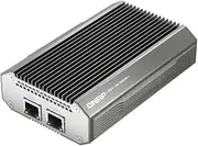 QNAP QNA-UC10G2T USB 4 Type-C to Dual-Port 10GBASE-T RJ45 Network Adapter, Compatible with USB 4 and Thunderbolt 3/4 Ports