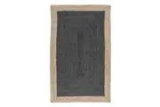75x240 cm Jute Rug | Area Rug | Natural Fibre Deep Grey Rug | Reversible Floor Rug Phoenix