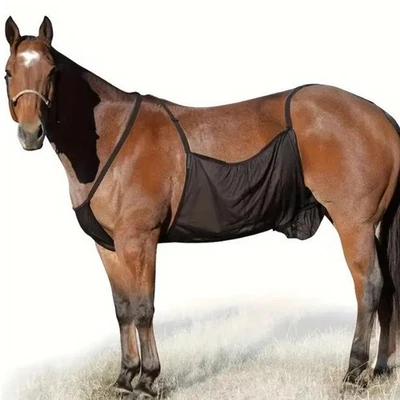 Horse Fly Sheet Belly Guard Mesh Protector Equine Supplies Adjustable Strap for