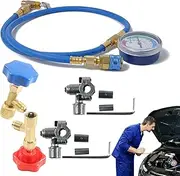 AC Gauges R134a Automotive,R-134a Refrigerant Recharge Kit - Precise Automotive Replacement Supplies for Leak Detection Wire Repair Refrigeration Diagnostics Recovery