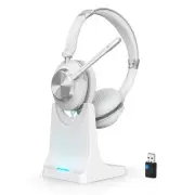 Wireless Headset with Mic for Work, Bluetooth Headset with Microphone (AI Noi...