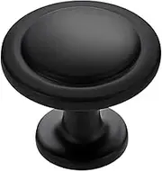 LOVJOYSE 30 Pack Drawer Pulls 1-1/4 Inch Kitchen Cabinet Knobs Solid Round Dresser Drawer Knobs Matte Black Dresser Knobs Drawer Knobs Simple Cabinet Hardware for Cupboard Drawer Pulls