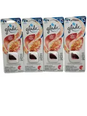 Glade Car Vent Oil Air Fresheners Red Honeysuckle Nectar Lot 4 New