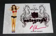2015 Benchwarmer SCARLETT KEEGAN Sin City #69 Red Foil Auto 1/1 PLAYBOY Playmate