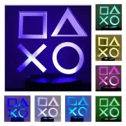 PLAY STATION PS GAMER 3D Acrylic LED 16 Colors Night Light + Remote Control Gift
