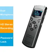 [DVR-616-8GB] DVR-616 Digital Voice-Activated Voice Recorder Dual Microphone HD Stereo Recording
