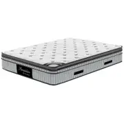 Premium Memory Foam Euro Pillow Top Pocket Spring Mattress 34cm Thick