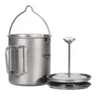 750ml Coffee Cup Mug French Press Pot Coffee Maker with Lid Z4F2