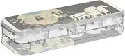 Yoogain Summer Horse Moon Clear Pencils Box Double Deck Hard Pens Case For School With Snap Lid