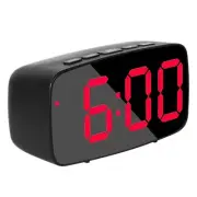 Smart Digital Alarm Clock Bedside,Red LED Travel USB Desk Clock with 12/24H3861