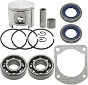 Parts 48Mm Piston Ring Kit Fit for Husq 61 W Crank Bearing Oil Seal Gasket 503539002 Home and Garden Products