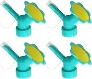 4 Pcs Bottle Cap Sprinkler, Sprinkler Head Cap, Plastic Dual Head Water Bottle Spout, Mini Watering Can Nozzle, Easy to Install Plant Waterer Nozzle for Garden Plant