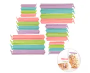 24 Pack Locking Clips, Bag Clips, Snacks, Bag Locking Clips, Food Bag Closing Clips, Plastic, Food Locking Clips (3 Sizes)