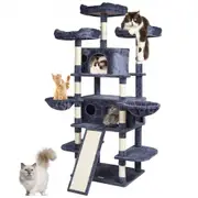 VEVOR Cat Tree 174 cm Cat Tower for Indoor Cats with Cat Condos Scratching Post