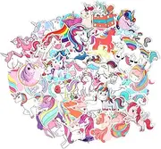 FNGEEN Unicorns Stickers [50pcs] Cute Laptop Stickers Pack Vinyl Waterproof Stickers for Motorcycle Luggage Water Bottle Skateboards Snowboard, Stickers Bomb Cool Stickers and Decals