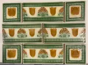 Porteous New Zealand Handmade Art Nouveau Tiles - (entire set of 8)