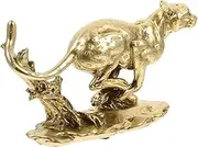 Resin Cheetah Statue Cheetah Desktop Decor Resin Cheetah Ornament Resin Animal Ornament Resin Craft Decor Resin Cheetah Sculpture Party Decor Household Accessories Office