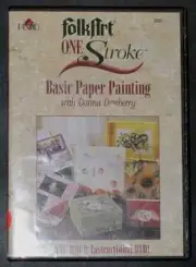 Folkart One StrokeTechnique Basic Paper PAINTING DVD Dewberry 2022 Scrapbooking