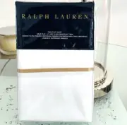 NIP RALPH LAUREN PALMER PERCALE BURNISHED TWIN Flat Sheet CHAMOIS Cotton