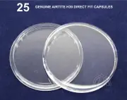 25 GENUINE Airtite Coin Capsule Holders for 39mm Diameter 1oz Silver Rounds H39