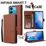 CASE INFINIX SMART 7 翻蓋型號 OPEN CLOSE THE LEATHER CASE 有一個照片夾