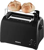 [KRUPS] Toaster Pro Aroma KH1518 | Crumb Drawer | 6 Browning Levels | Lifting Function | 2 Slots for 2 Slices | 700 W