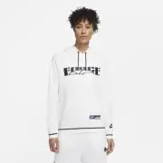 Nike NSW Essential "Force" Hoodie DD9052 100 White/Black New Women's Size XSmall