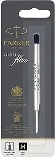 Parker Medium Black S0909440 1pi ce Roller Pens - Pens Refills (S) (Black, Medium, Black/Silver, Ballpoint Pen, 0.7mm 1 (S))