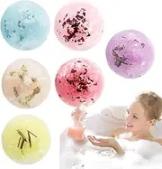 Shower Ball, Nourishing Ball for Bath, Natural Bath Balls Set for Skin Nourishing, Bubble Shower Balls Set of 6, Relaxing Bath Balls