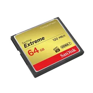 SanDisk Extreme 64GB CF 記憶卡 120M 專業攝影師和錄影師 高速記憶卡