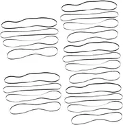 Totority 20pcs Turntable Replacement Belts for Phonograph Vinyl Record Players VCR Drive Belts for Smoother Rotation Noise Reduction Compatible Various Models