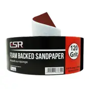 CSR Drywall Sponge Back Sandpaper Roll 3-5/16" X 30' (120 Grit)