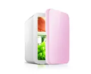 Car portable mini refrigerator Cosmetics refrigeration refrigerator - PINK